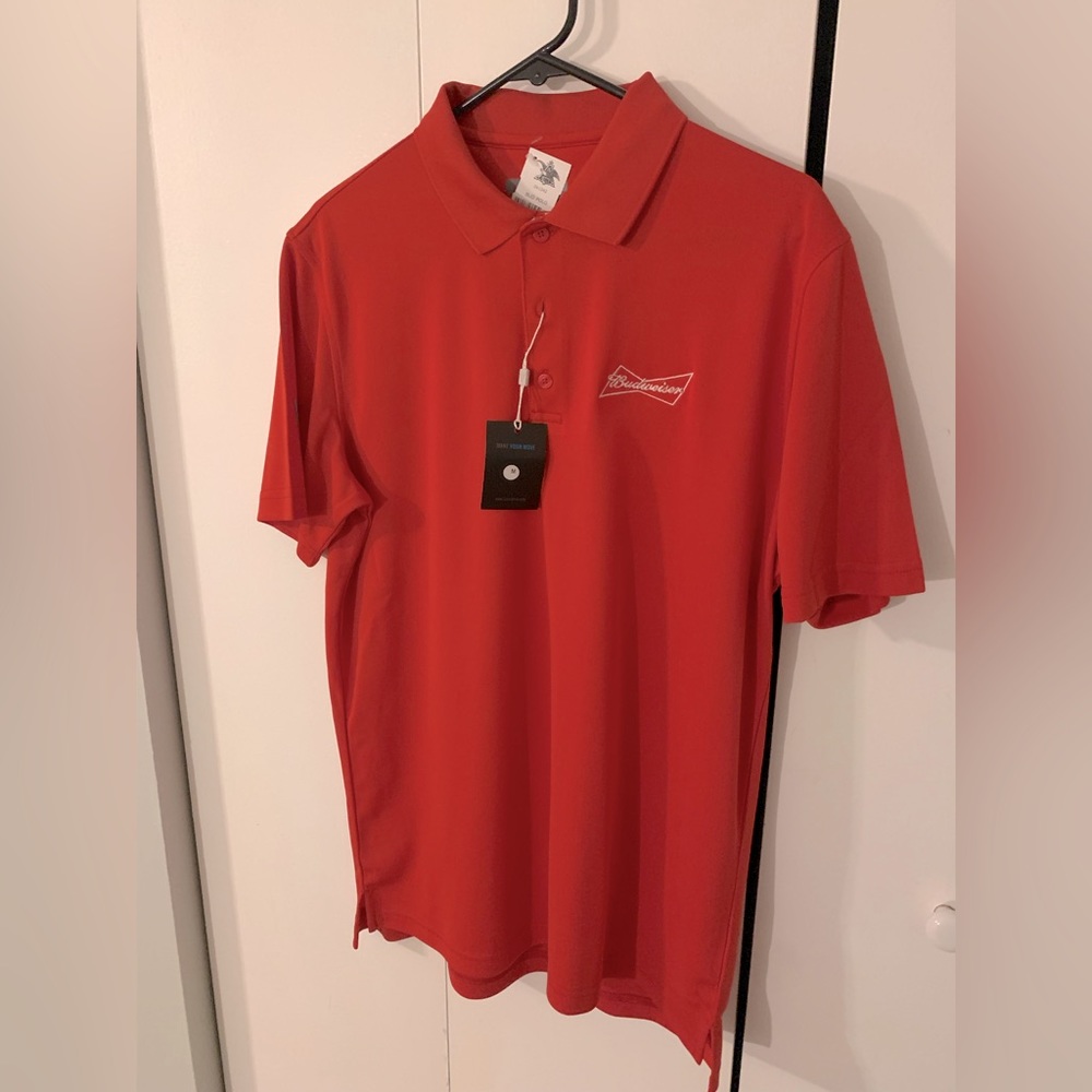 Budweiser golf polo. BRAND NEW Levelwear